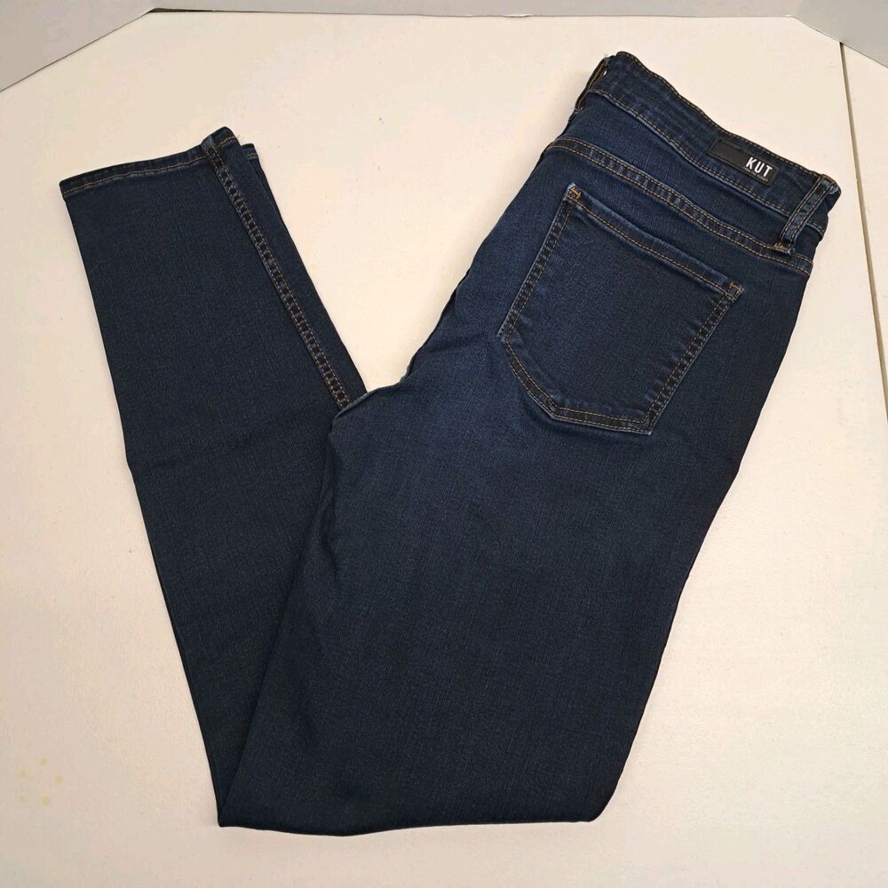 KUT From The Kloth Diana High Rise Fab Ab Skinny Jeans Women's Size 10 Dark Wash